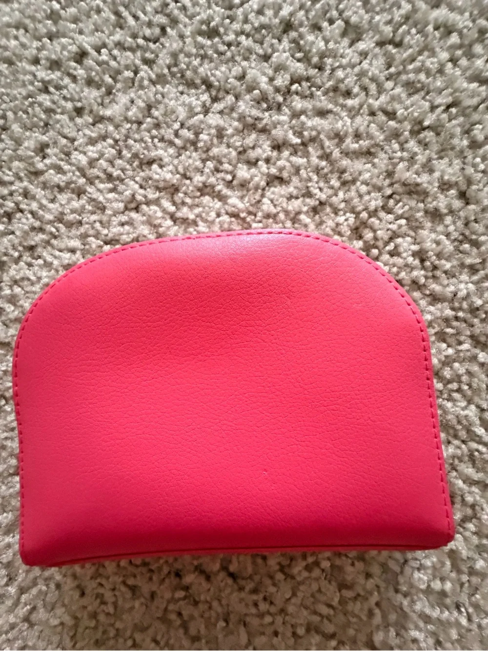 Dior Hot Pink Leather Embossed Cosmetic Case